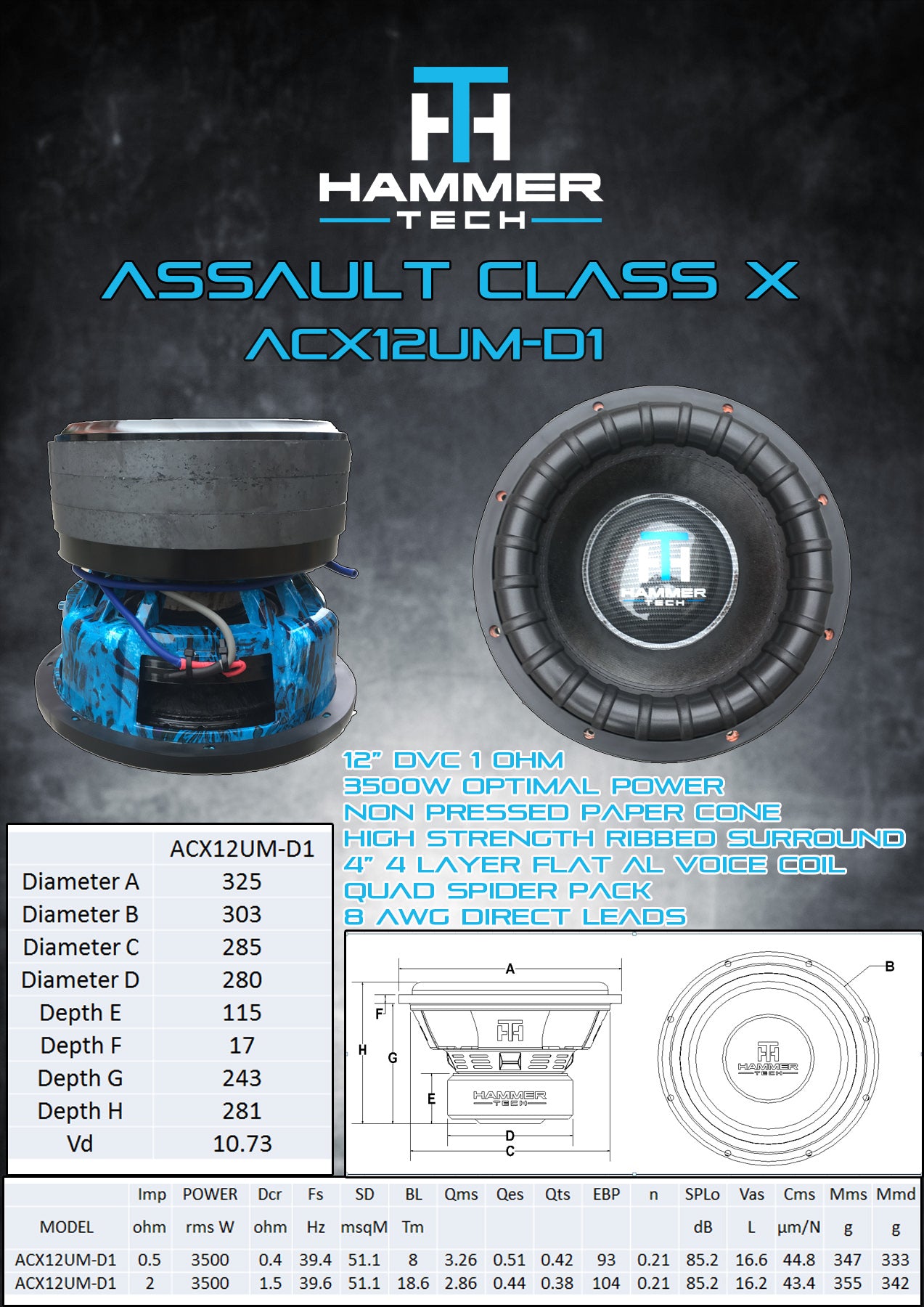 ASSAULT CLASS X ACX12UM-D1